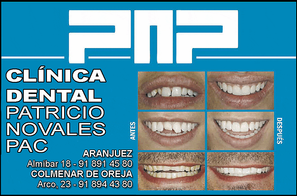 dentista patricio novales ARANJUEZ
TAHONA SAN JOSE ARANJUEZ